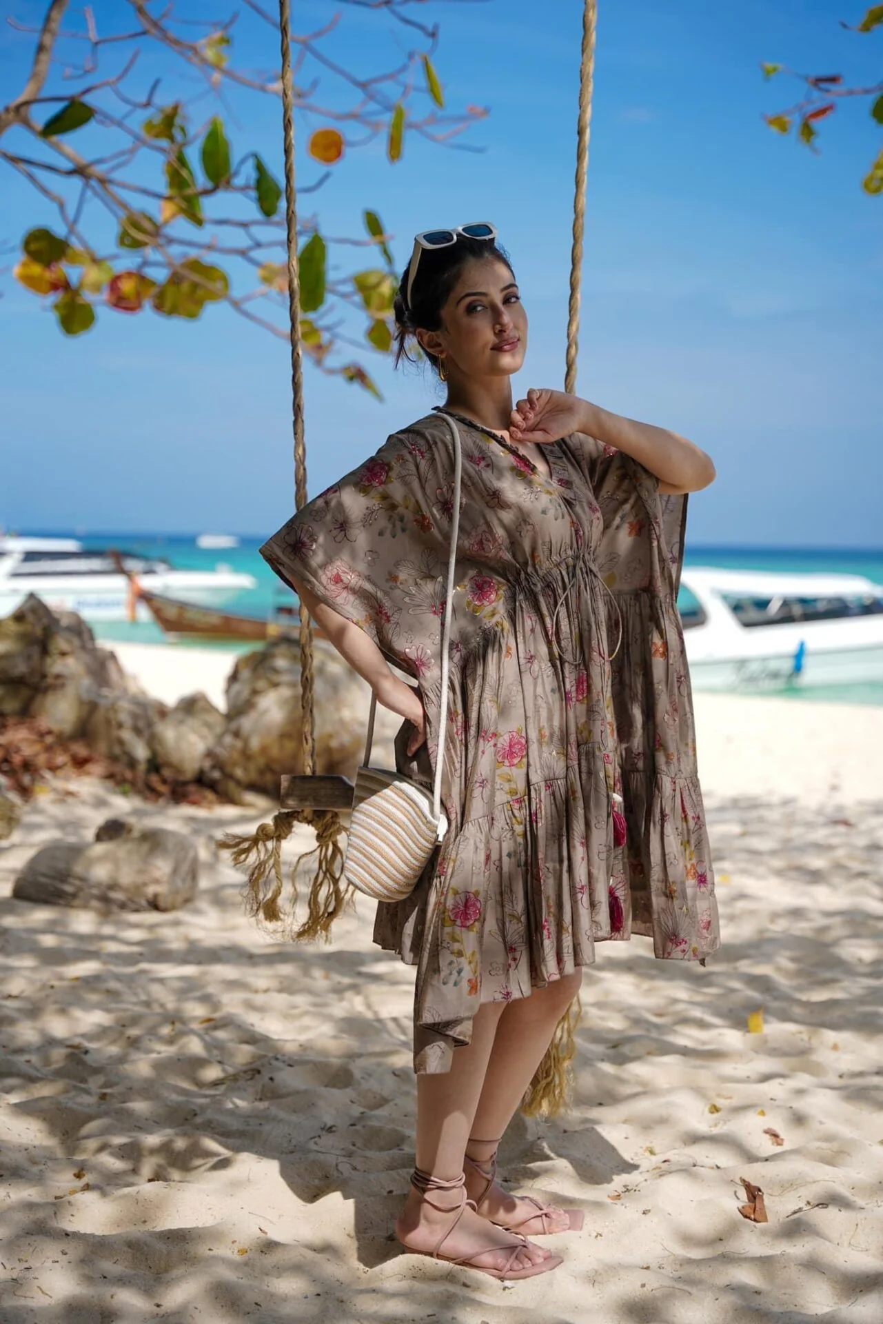 Terra Tone Rayon Kaftan - Image 3