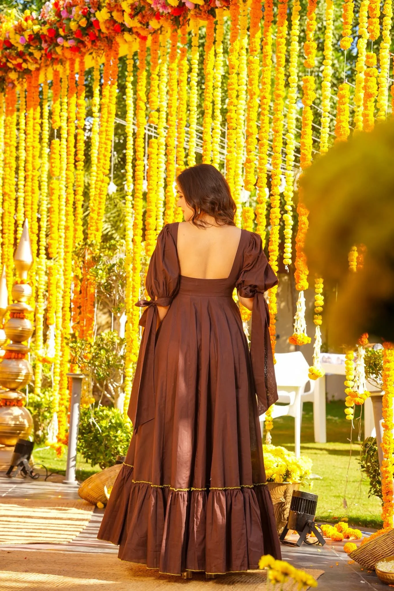 Terren Brown Statement Maxi Dress - Image 4