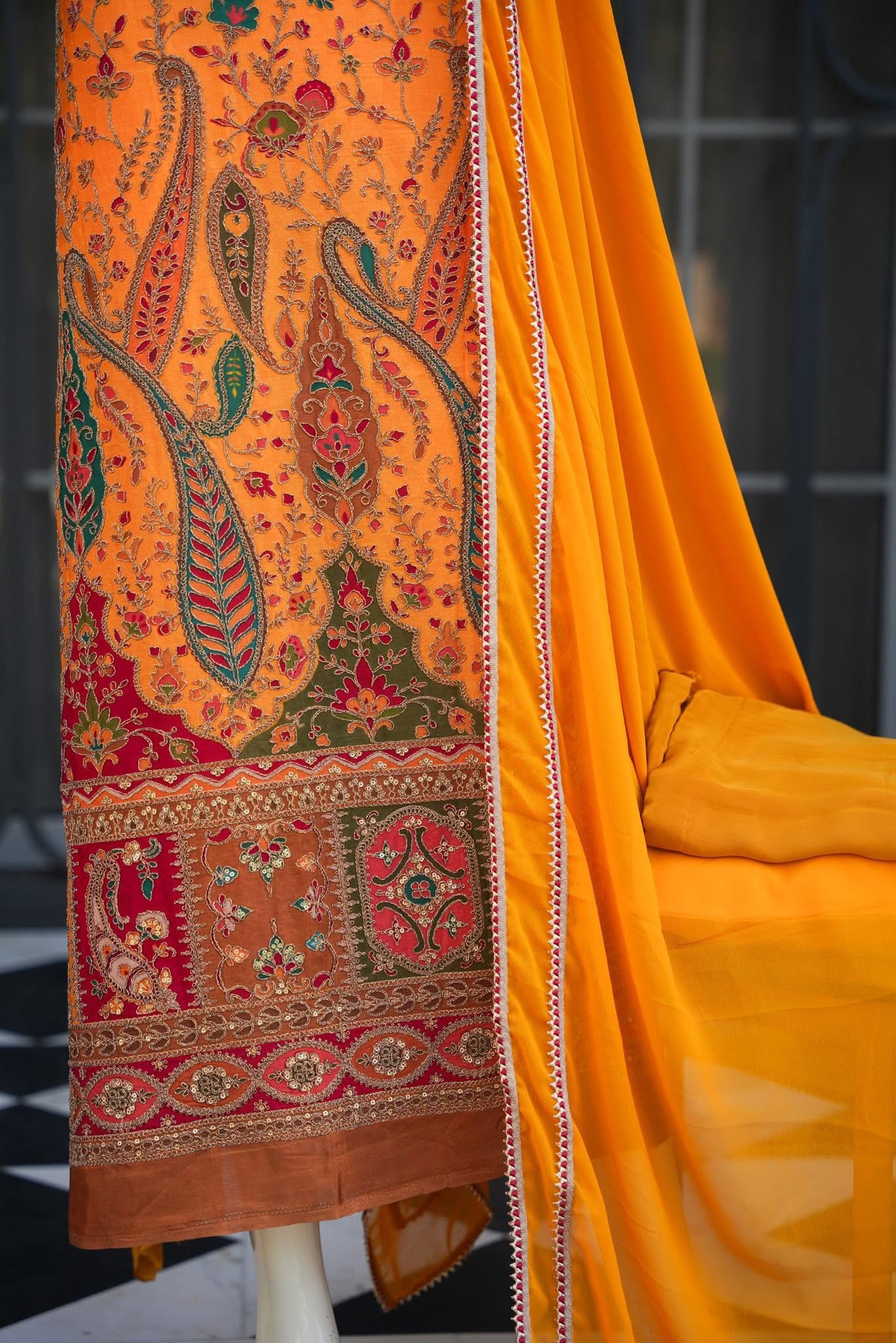 Tirtha Unstitched Suit Set - Image 4