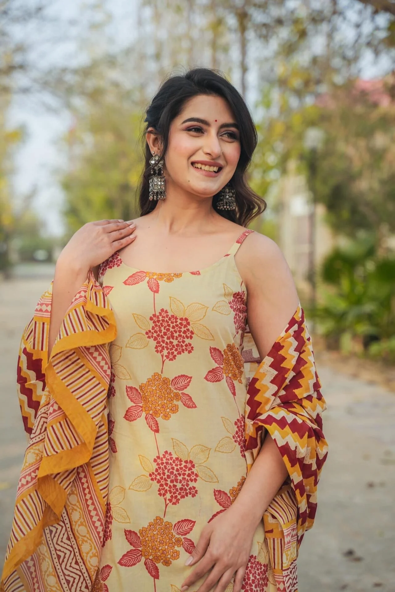 UMBER STRAIGHT COTTON SUIT SET - Image 6