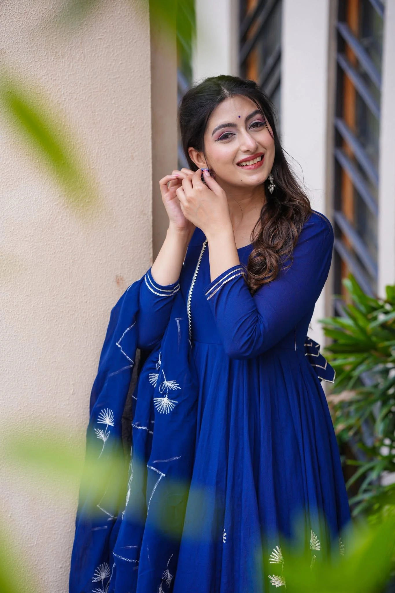 Vartika Blue Cotton Suit Set - Image 5