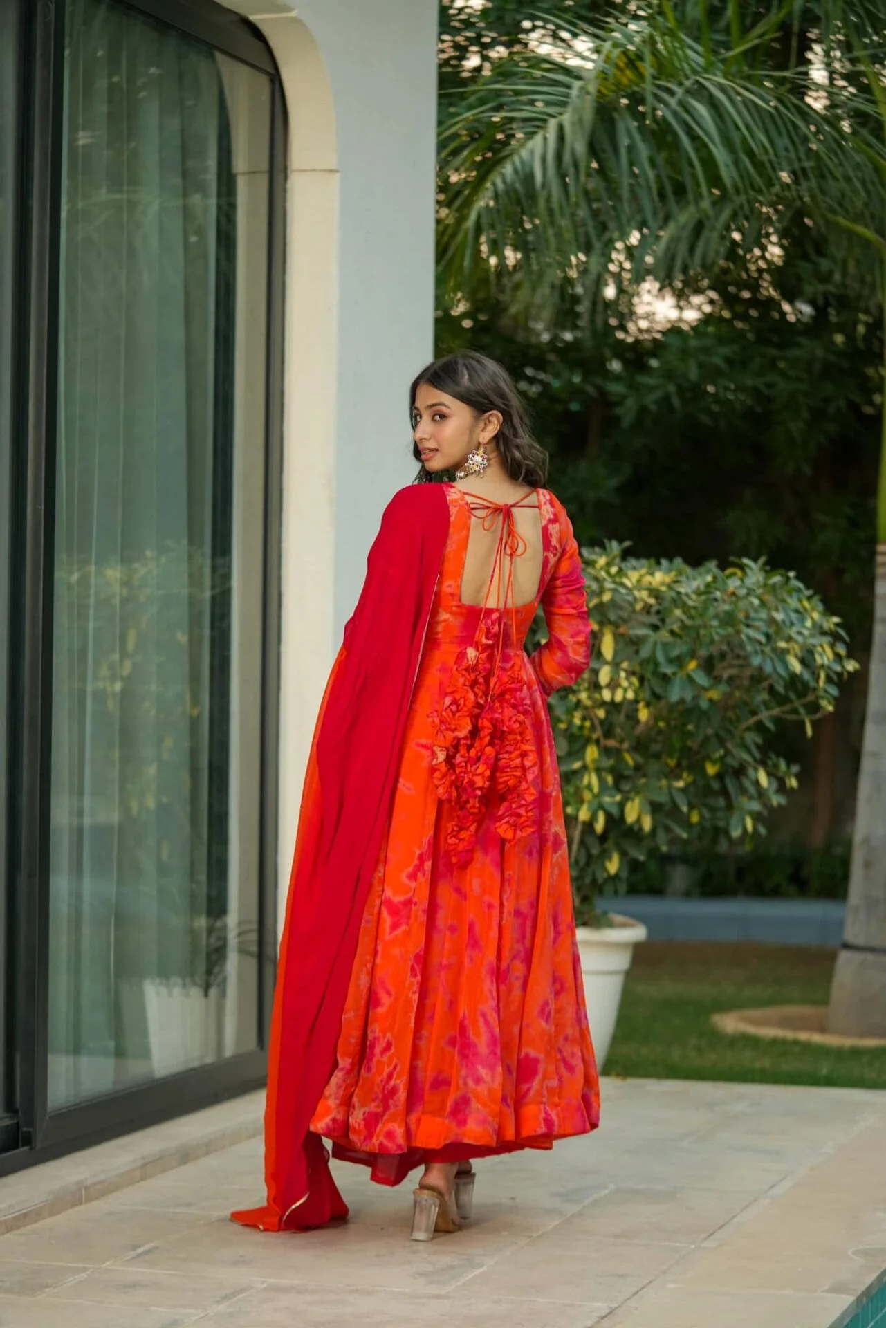 Vibrant rich organza suit set - Image 5