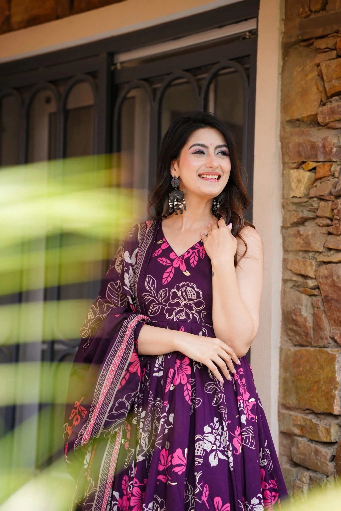 Violet Whimsy Cotton Suit Set - Image 5