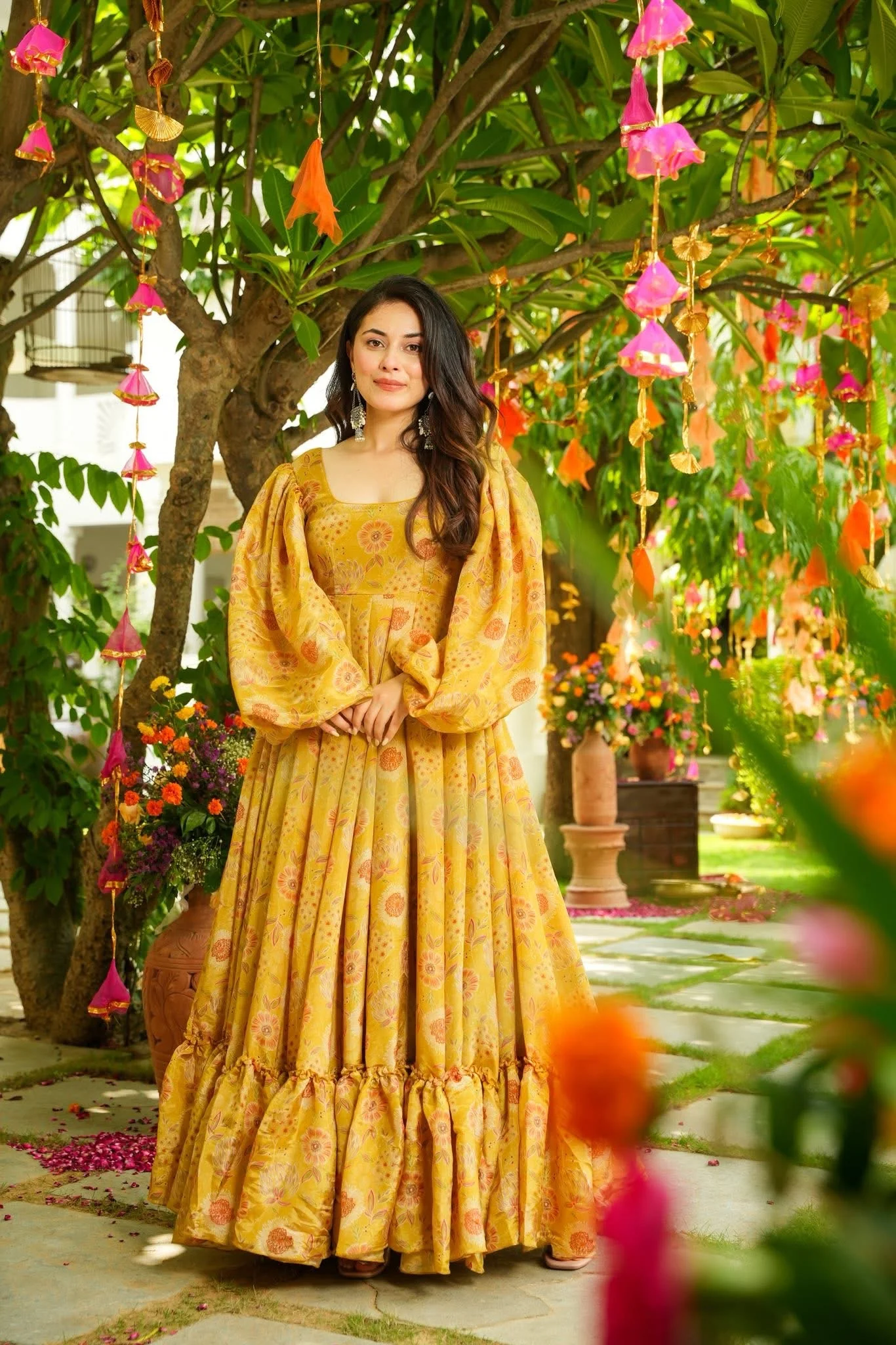 Zaafran Zest Organza Dress - Image 3